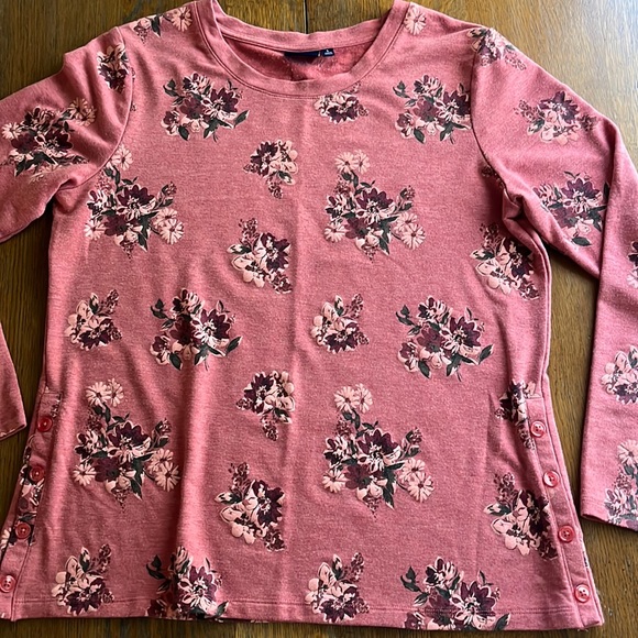 Northcrest Tops - Northcrest Peach Colored Long Sleeve Top size L